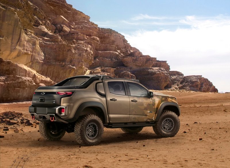 Illustration for article titled The U.S. Army's Chevy Colorado ZH2 Looks Ready For World War IV